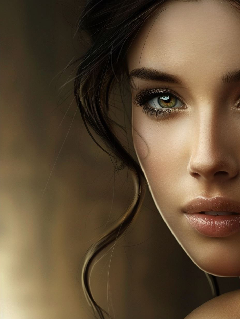 Ethereal Bronze Beauty Portrait - Image 2