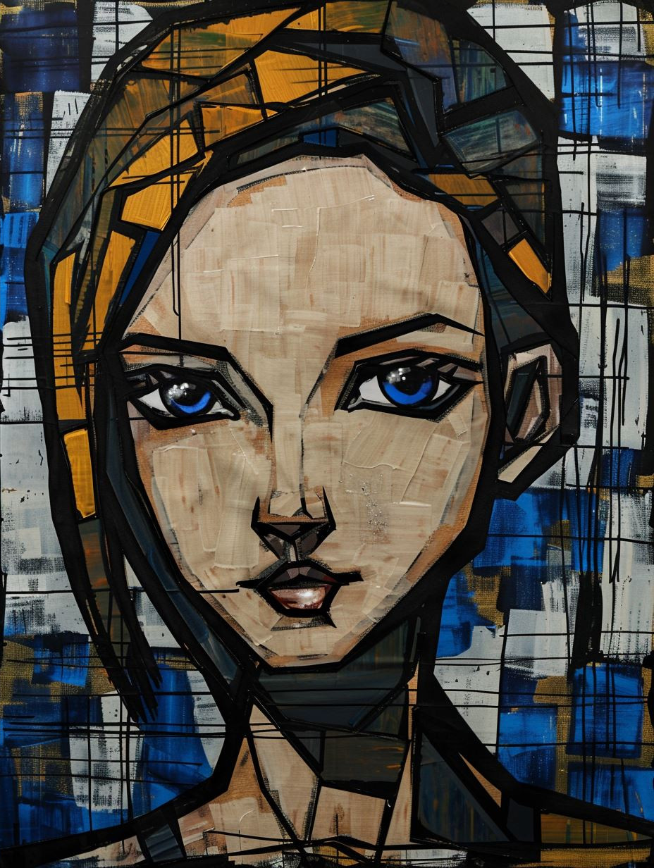 Fragmented Monochrome Urban Portrait - Image 4