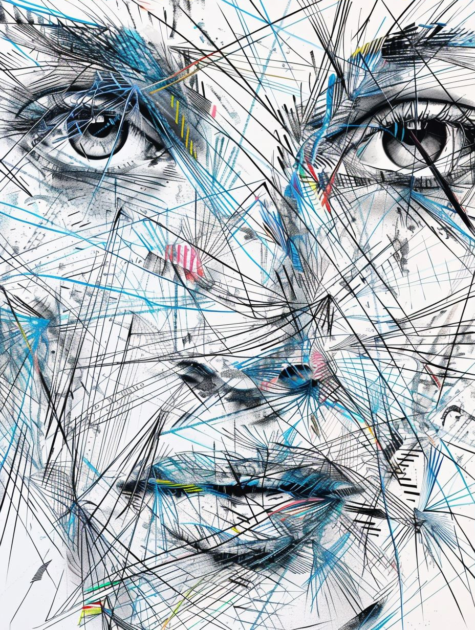 Fragmented Soul Scribble Portraits - Image 3
