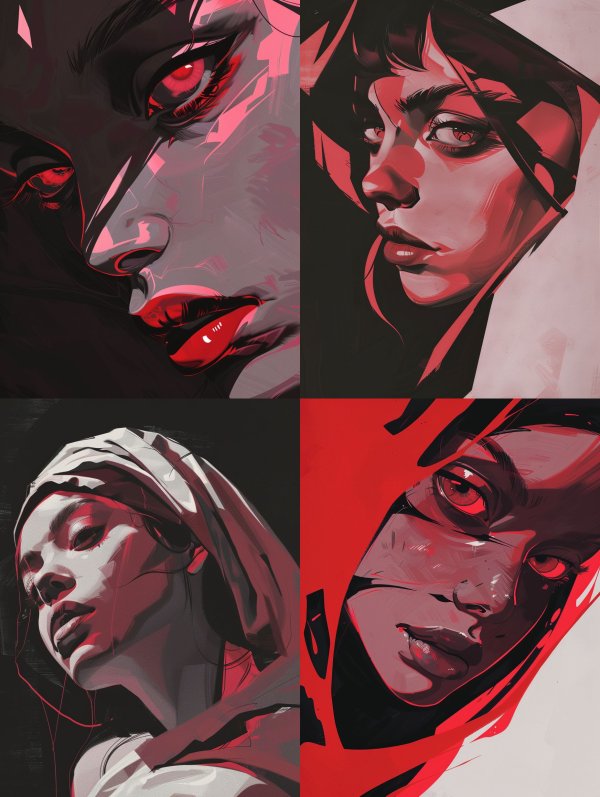 Crimson Visions: A Study in Red