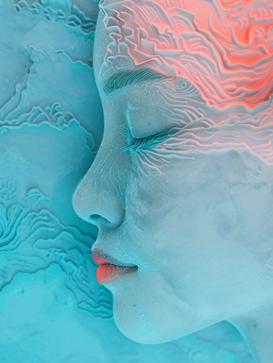Ethereal Sculpted Neon Dreamscape