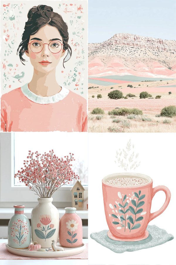 Blush Hues and Quiet Moments