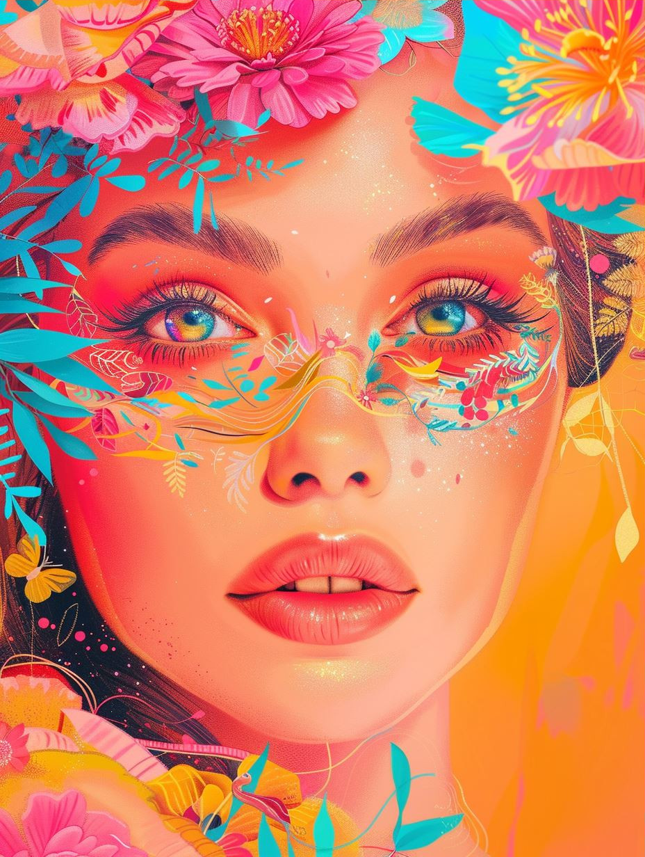 Vibrant Floral Portraits of Ethereal Beauty - Image 3