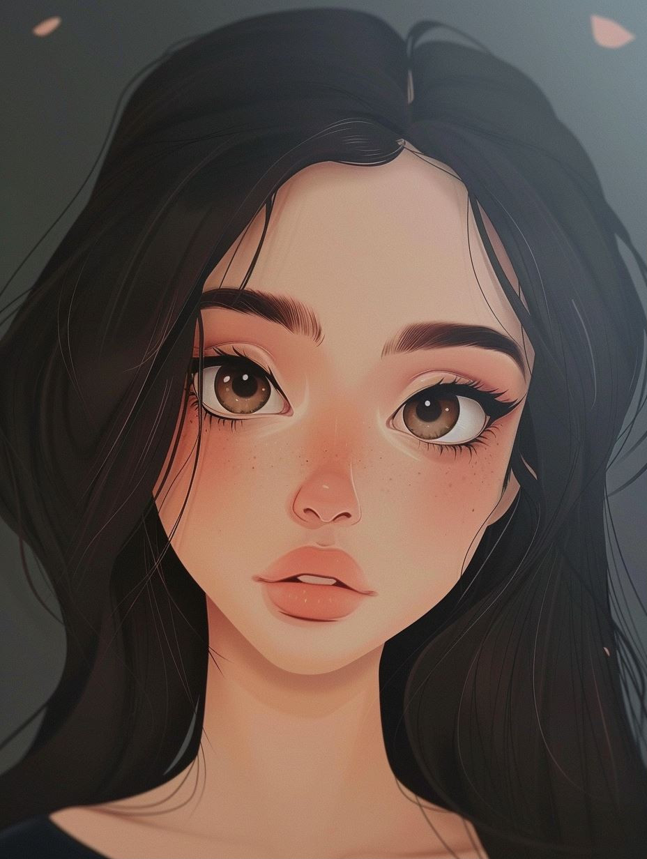 Ethereal Anime Girl Portraits - Image 1