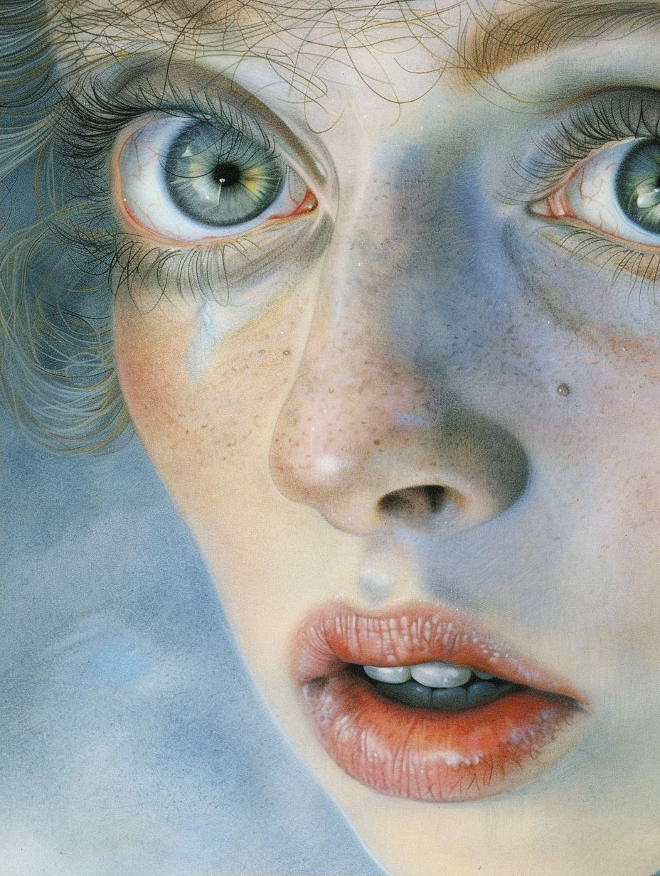 Ethereal Gaze of Azure Eyes - Image 2