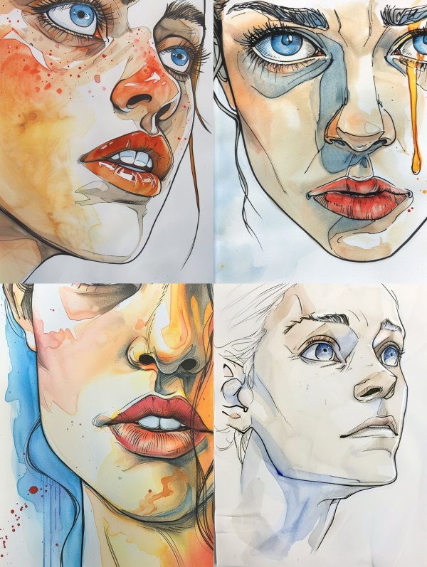 Emotional Echoes in Watercolor