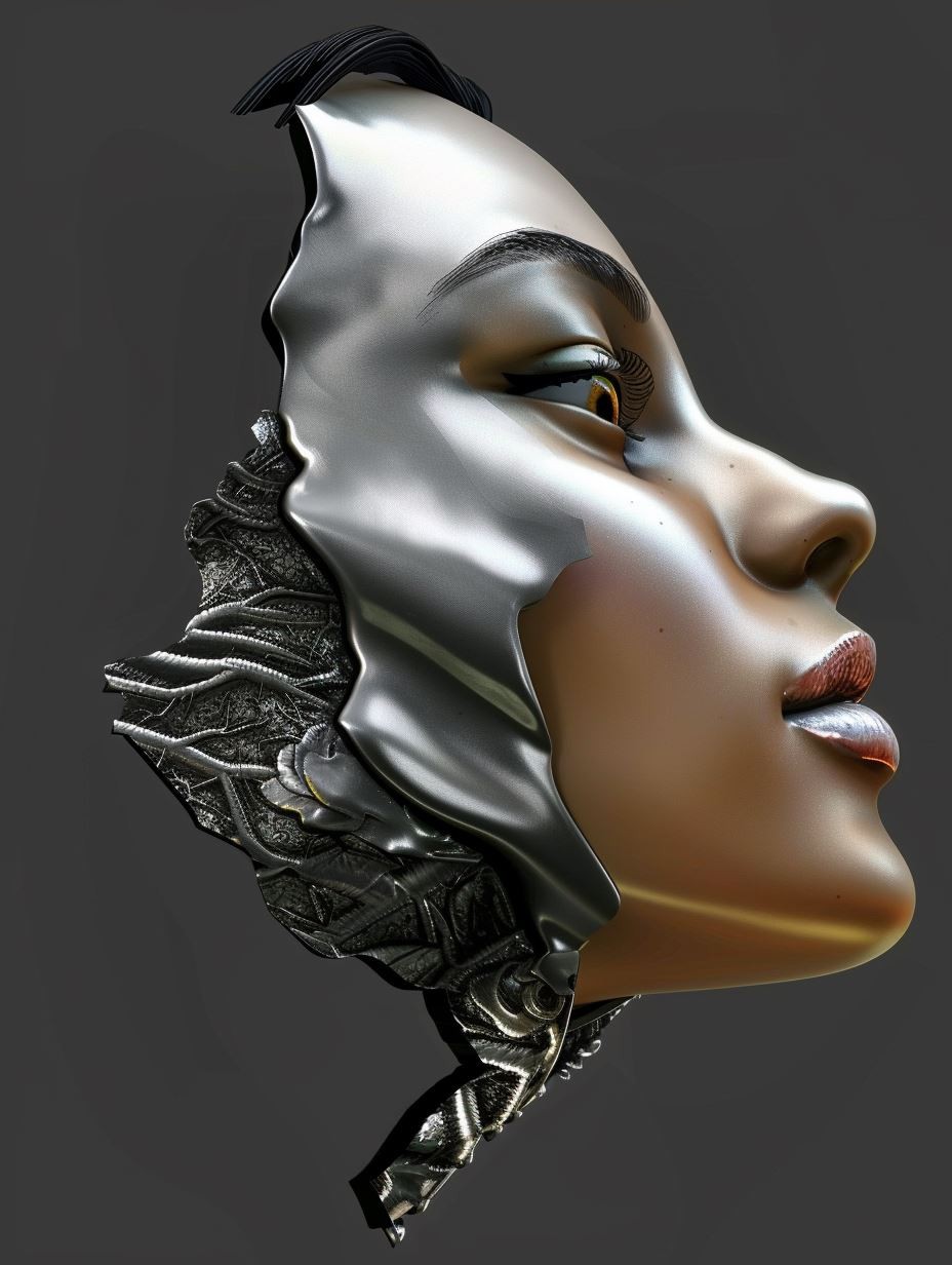 Glossy Porcelain Muse - Image 3