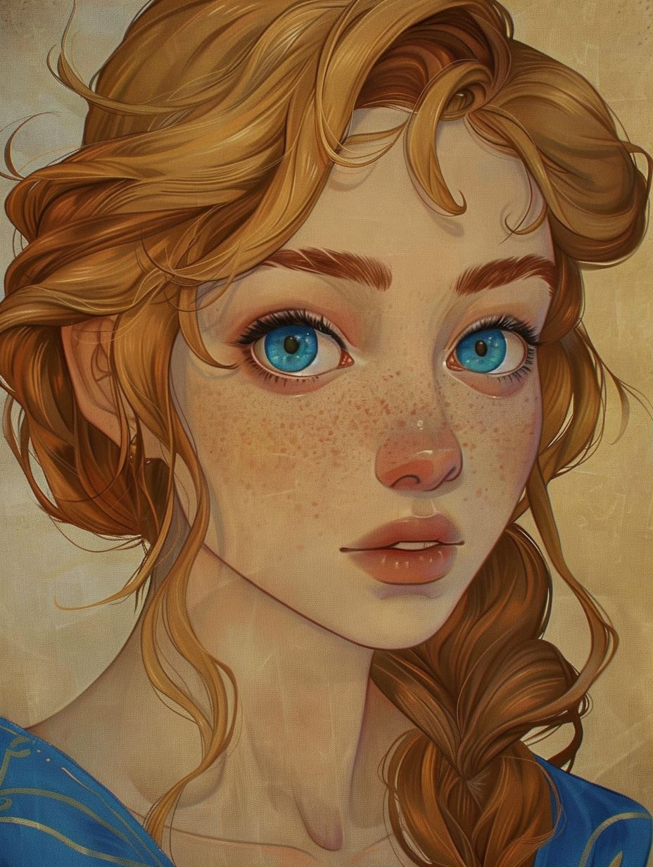 Ethereal Visions of Blue-Eyed Beauties - Image 1