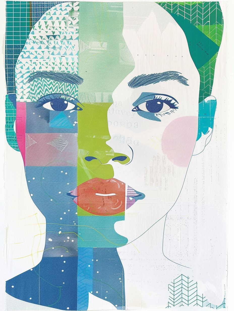 Prismatic Portrait Collage - Image 1