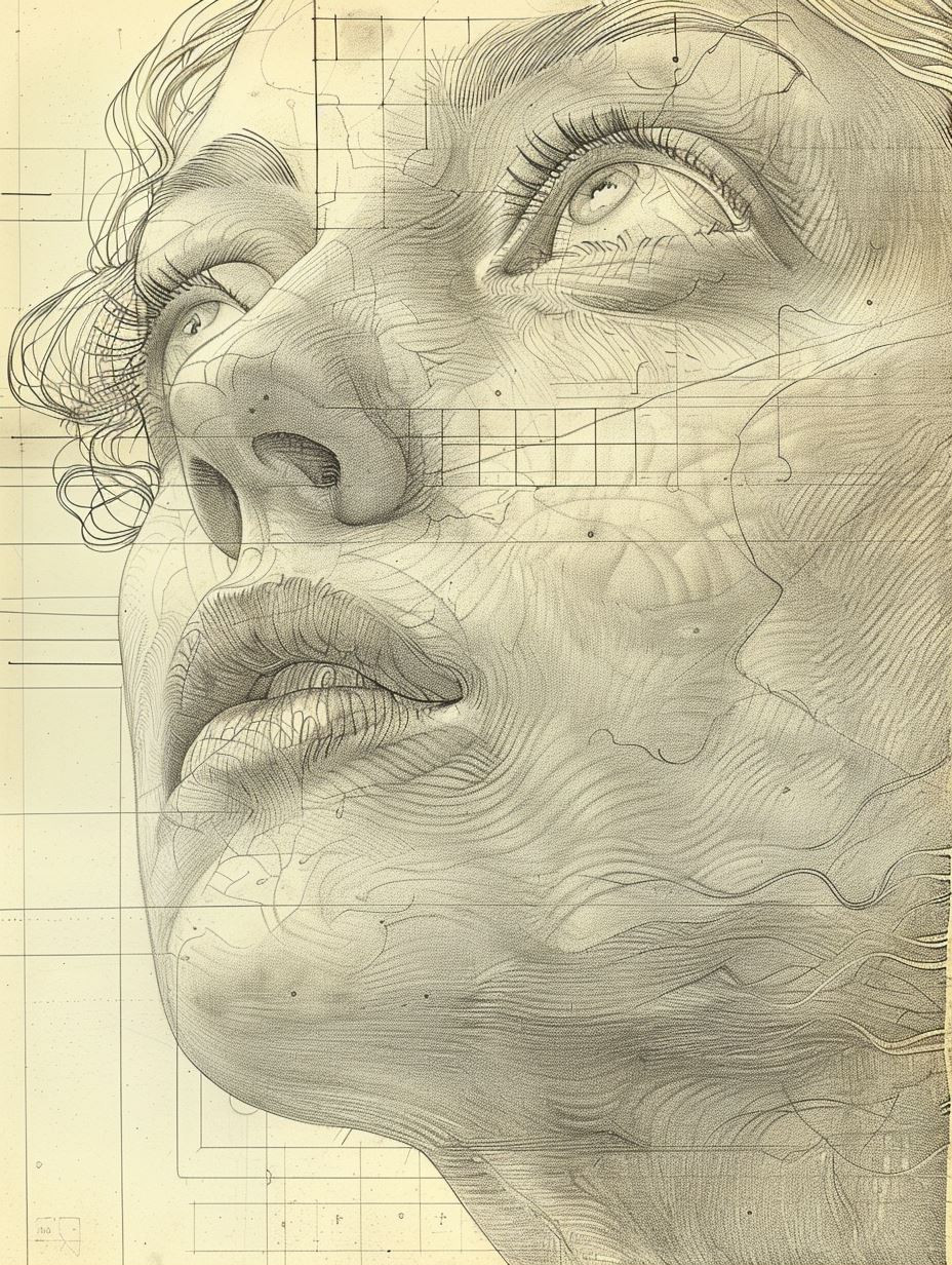 Classical Graphite Portrait Studies - Image 1