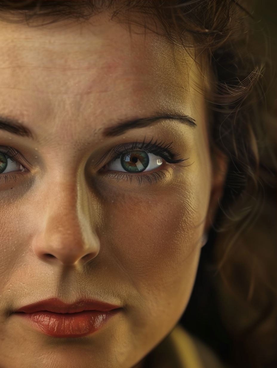 Intense Gaze Crimson Lips - Image 3