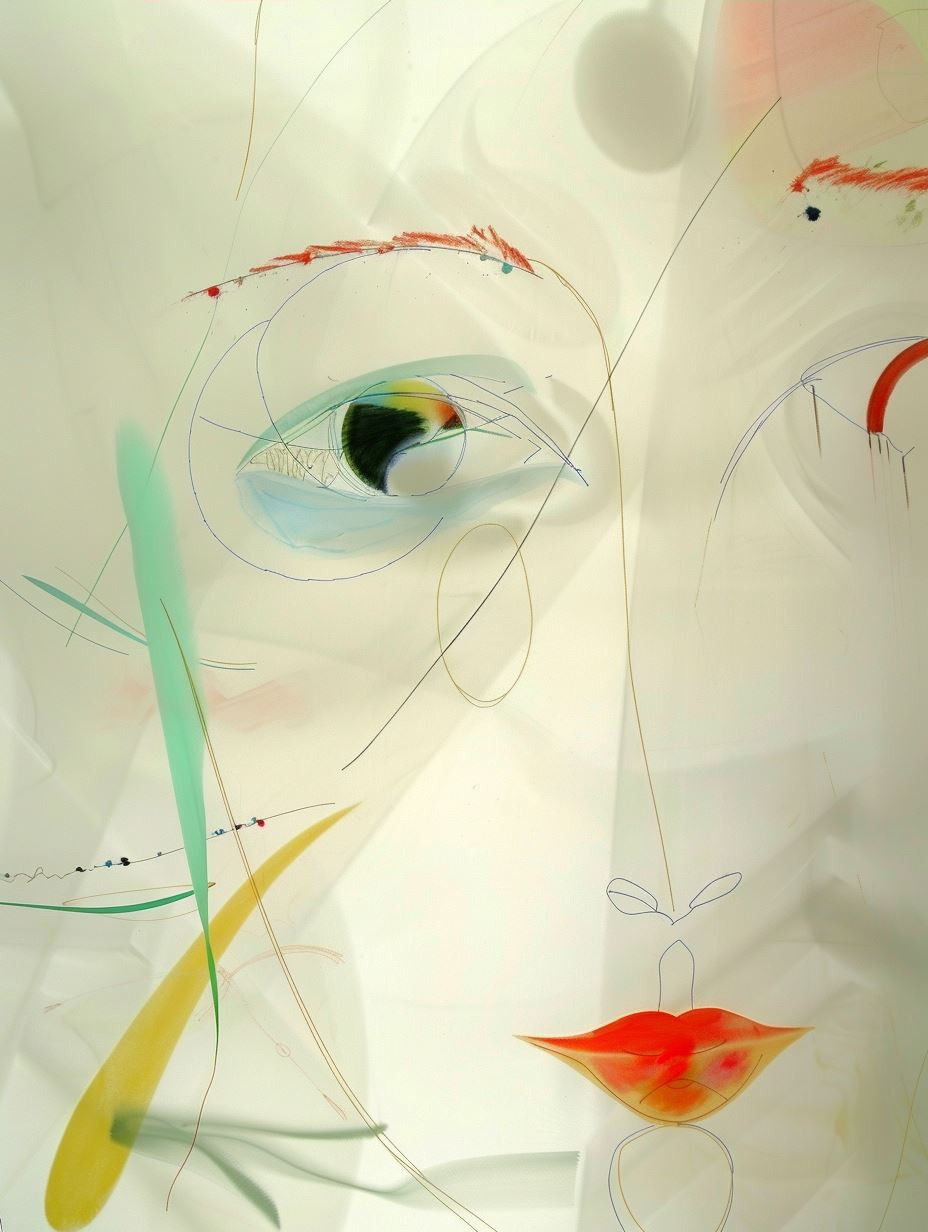 Abstract Fragmented Feminine Gaze - Image 3