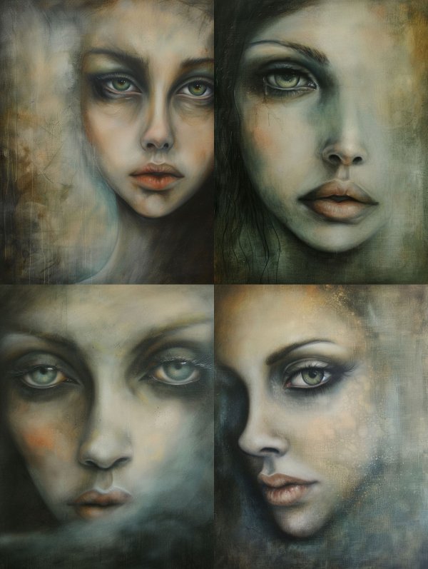 Melancholic Gaze of Ethereal Souls
