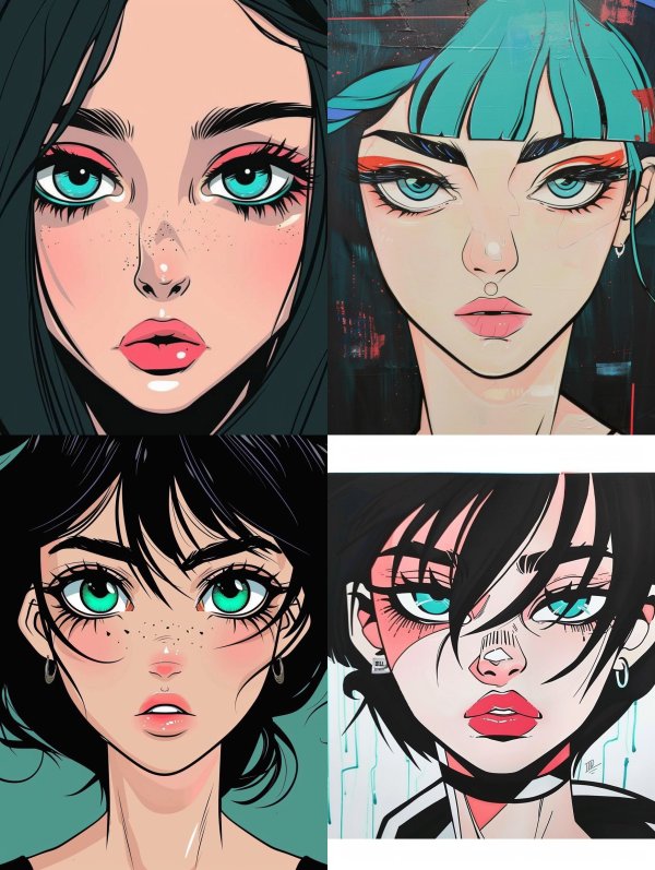 Neon Gaze Comic Art