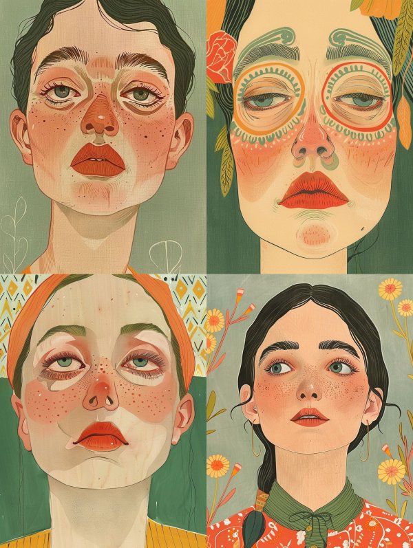 Four Faces of Ethereal Femininity