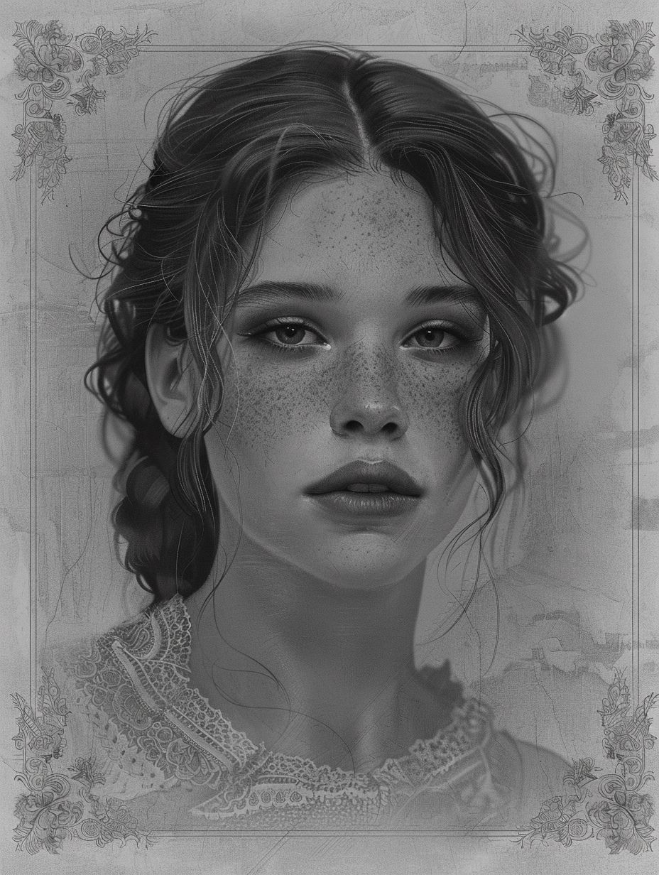 Ethereal Whispers in Monochrome - Image 1