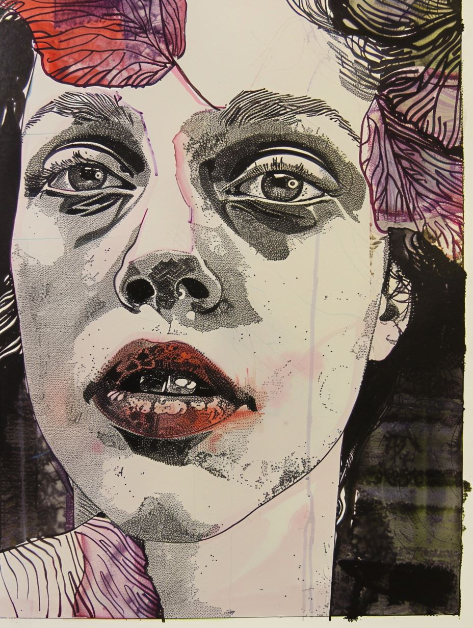 Fragmented Gazes: A Study in Ink - Image 3