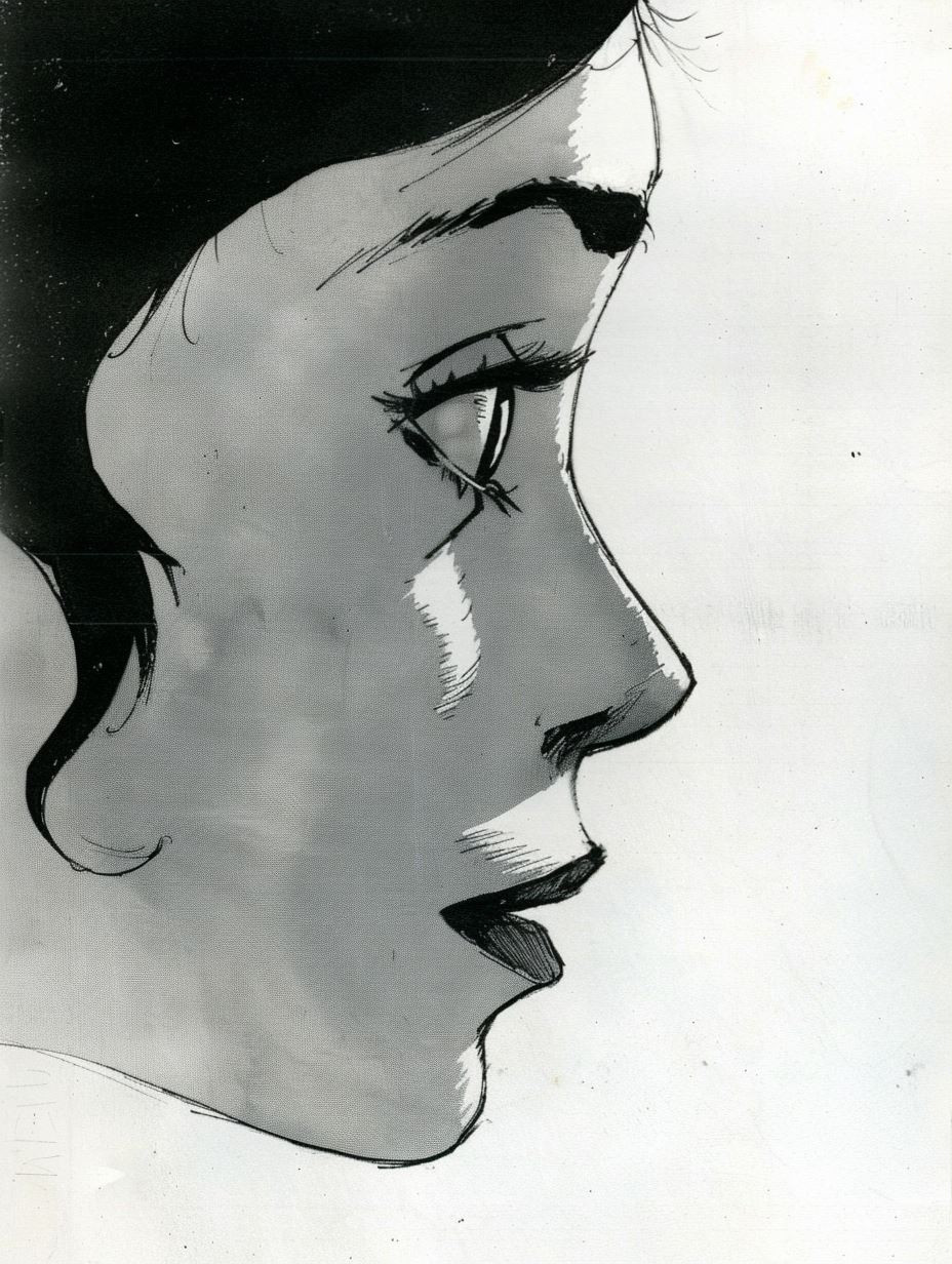 Noir Ink Portrait Studies - Image 3