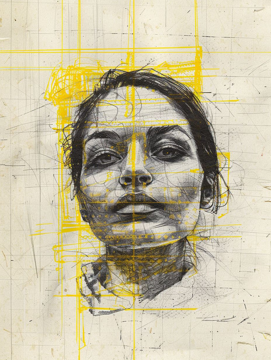 Ethereal Yellow Portrait Studies - Image 4