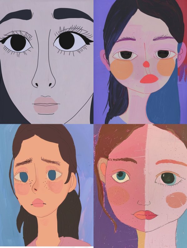 Faces of Emotion: A Stylized Quartet