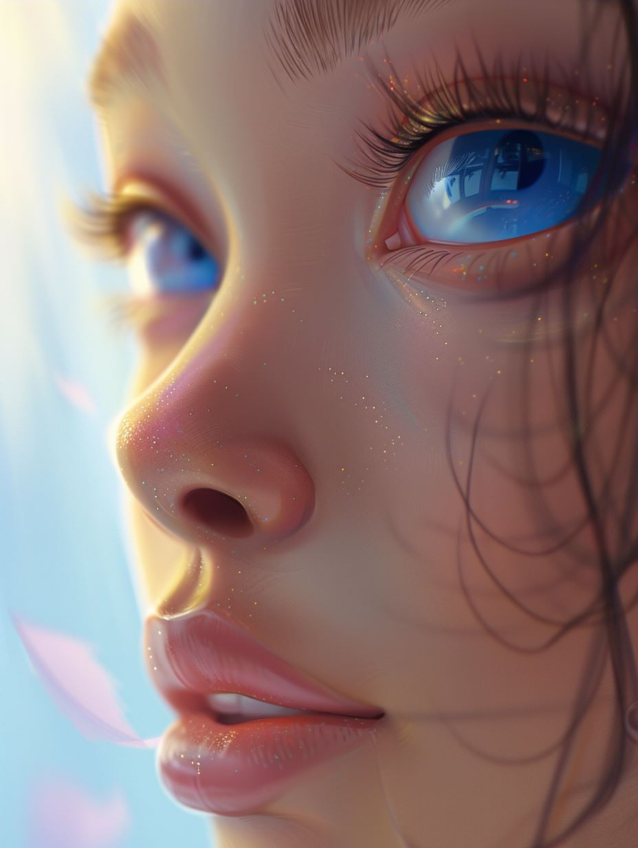 Ethereal Dewy Portraiture Study - Image 3