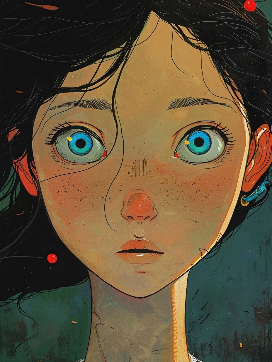 Melancholic Digital Portrait Study - Image 3