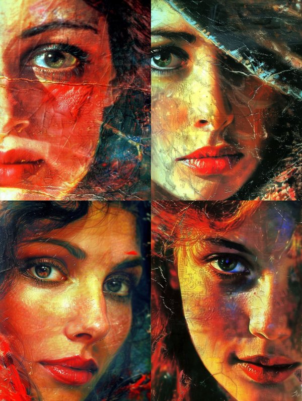 Crimson Hues of Ethereal Beauty