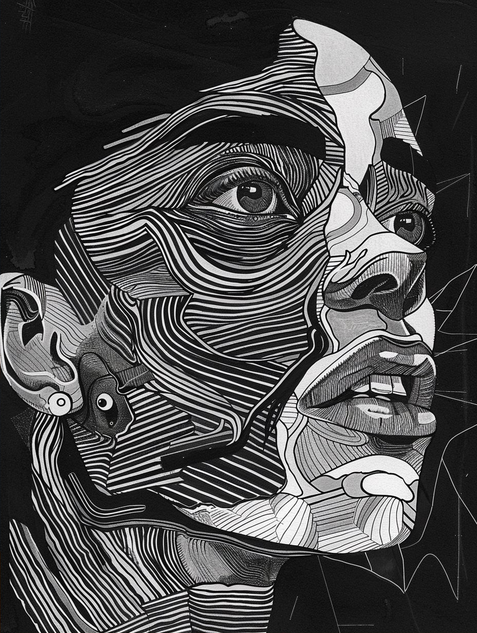 Prismatic Topographic Portrait - Image 2