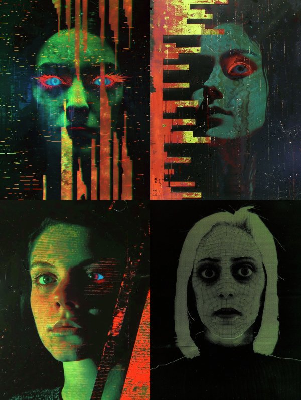 Glitchy Echoes of Digital Souls