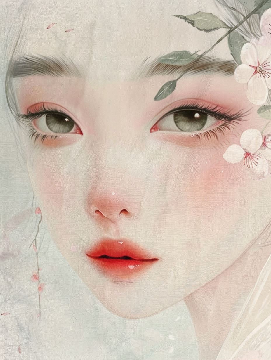 Ethereal Bloom Soft Portrait - Image 2