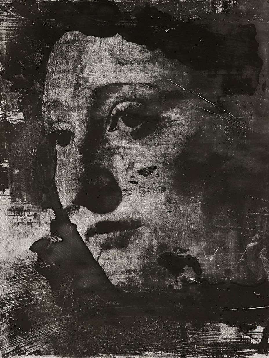 Fragmented Gazes in Monochrome Quadriptych - Image 3