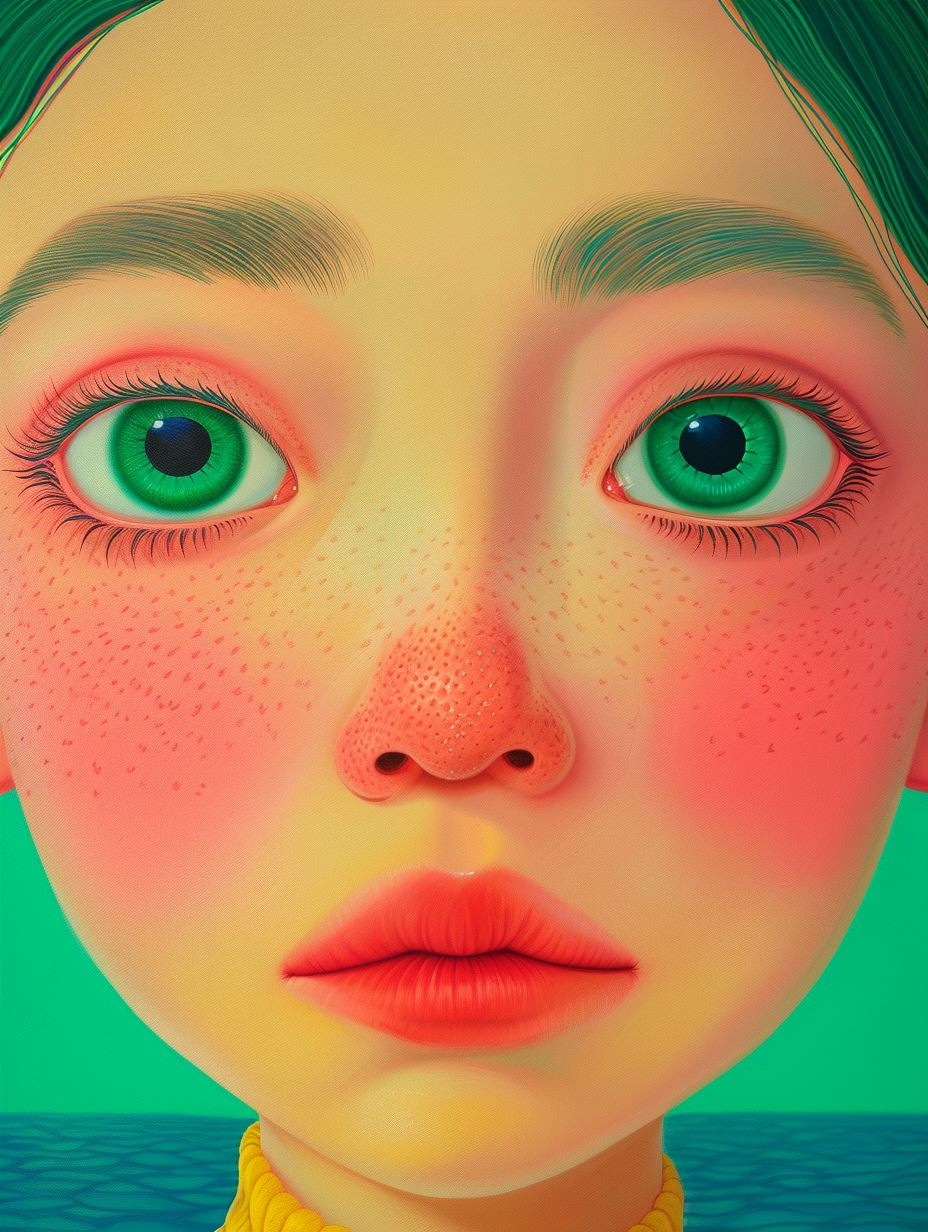 Vibrant Visions of Surreal Faces - Image 1