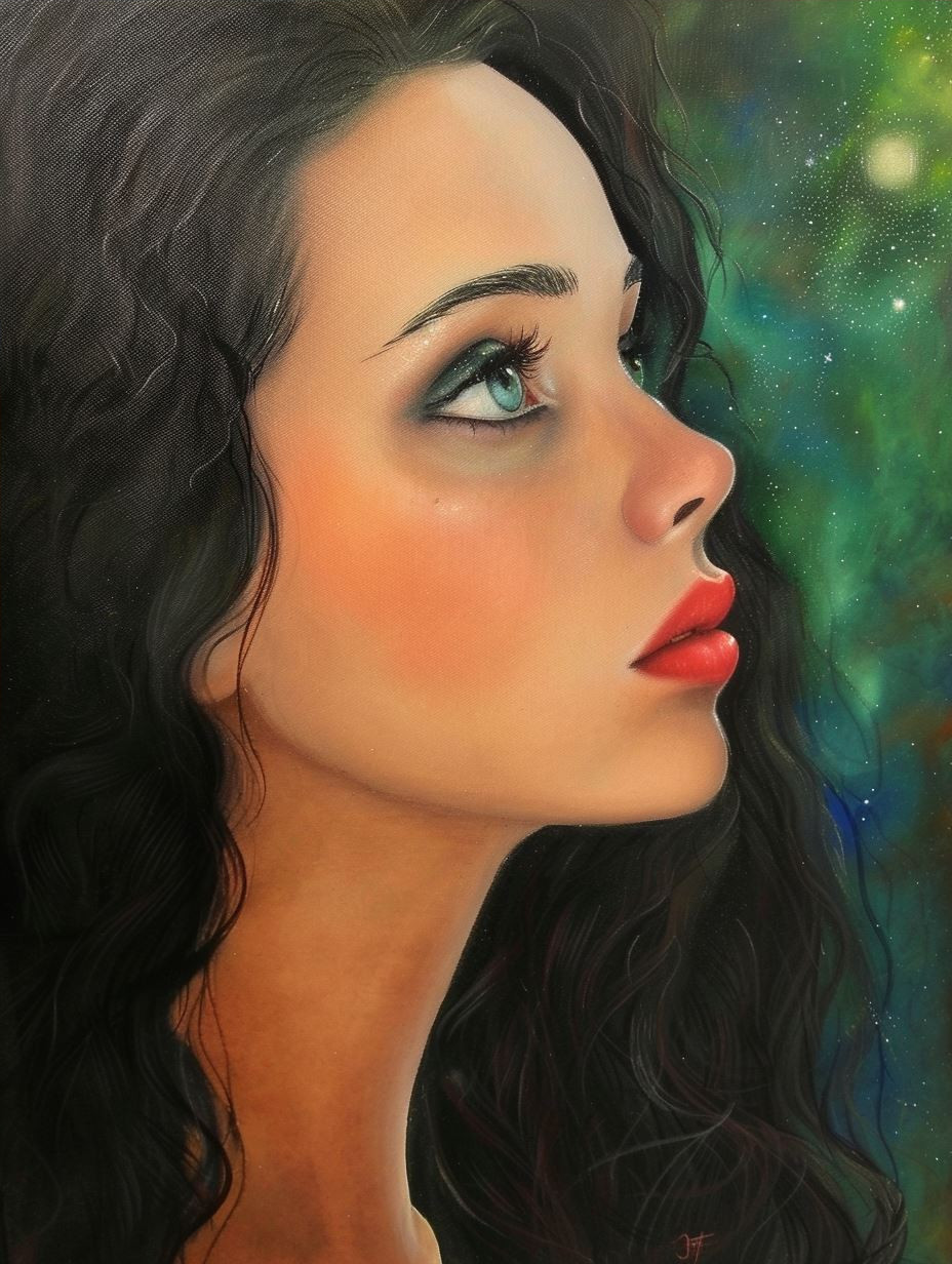 Ethereal Gaze of Forest Solitude - Image 4
