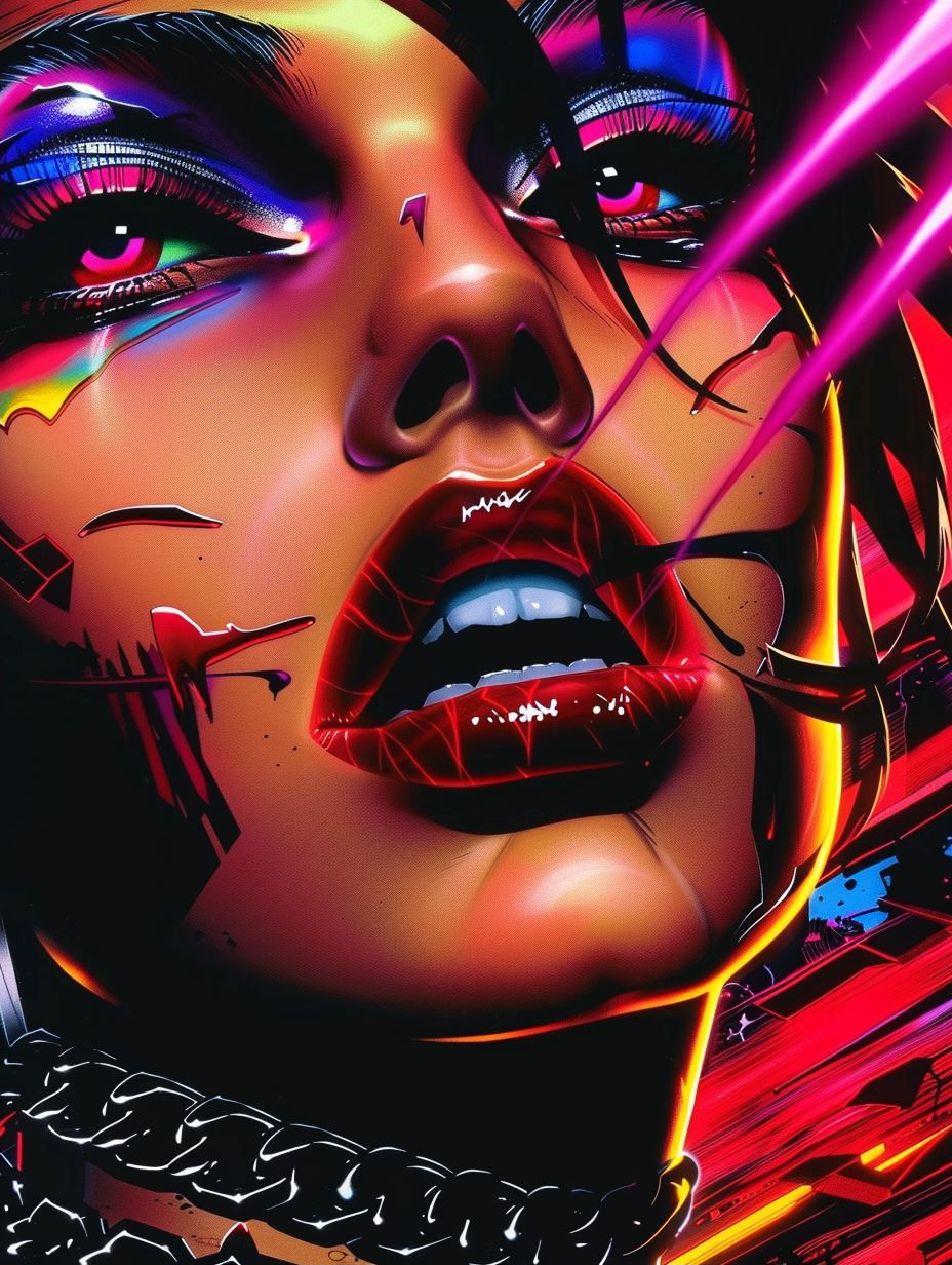 Neon Gothic Cyberpunk Portraits - Image 2
