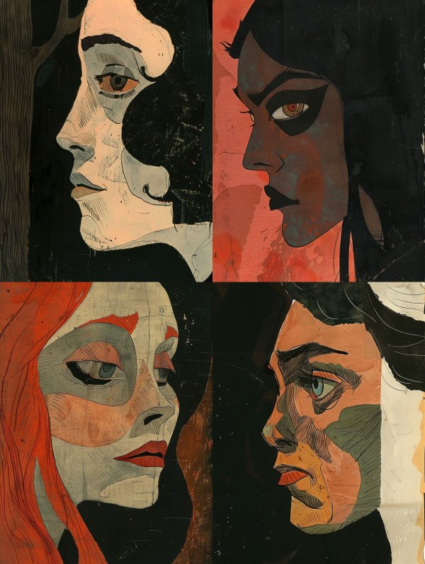 Moody Portraits in Stylized Contrast