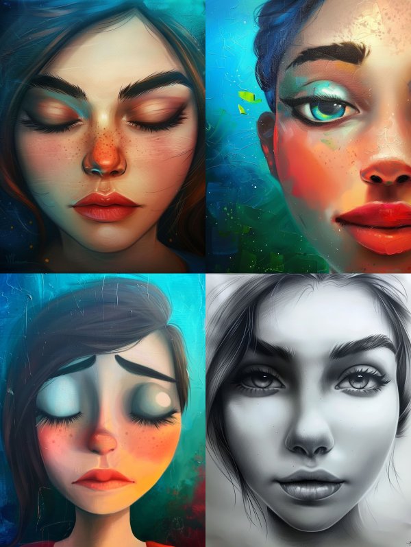 Ethereal Portraits of Feminine Emotion