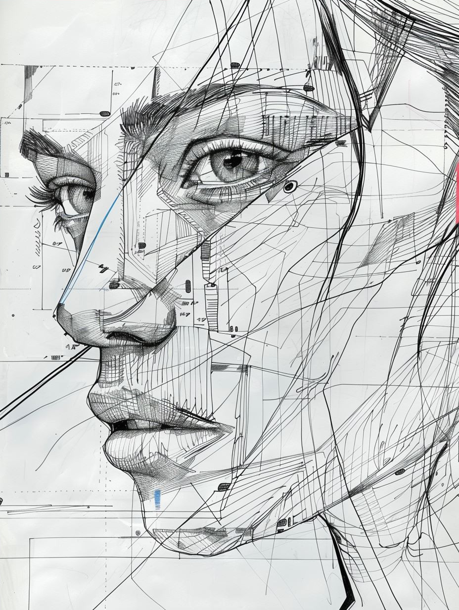 Fragmented Soul Sketch Study - Image 4