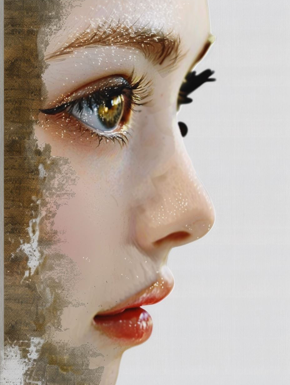 Ethereal Porcelain Portraiture Study - Image 3