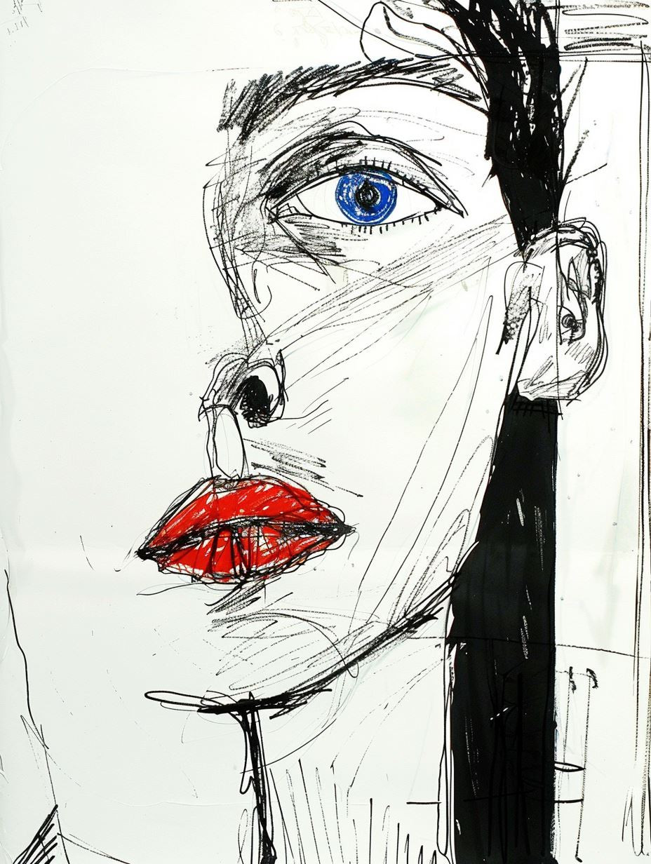 Fragmented Gazes in Ink - Image 2