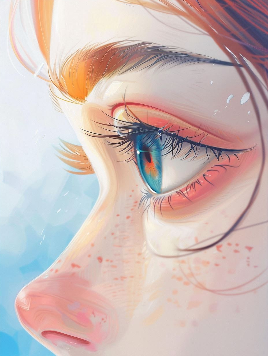 Ethereal Gazes: A Digital Portrait Study - Image 4