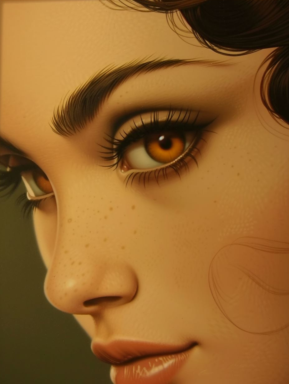 Ethereal Gaze: A Study in Digital Beauty - Image 4