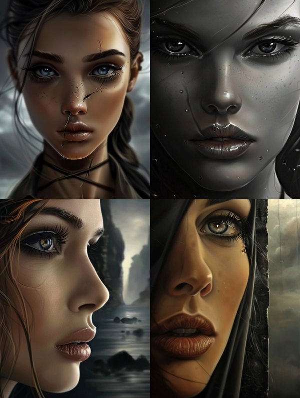 Fragile Porcelain Soul Portrait