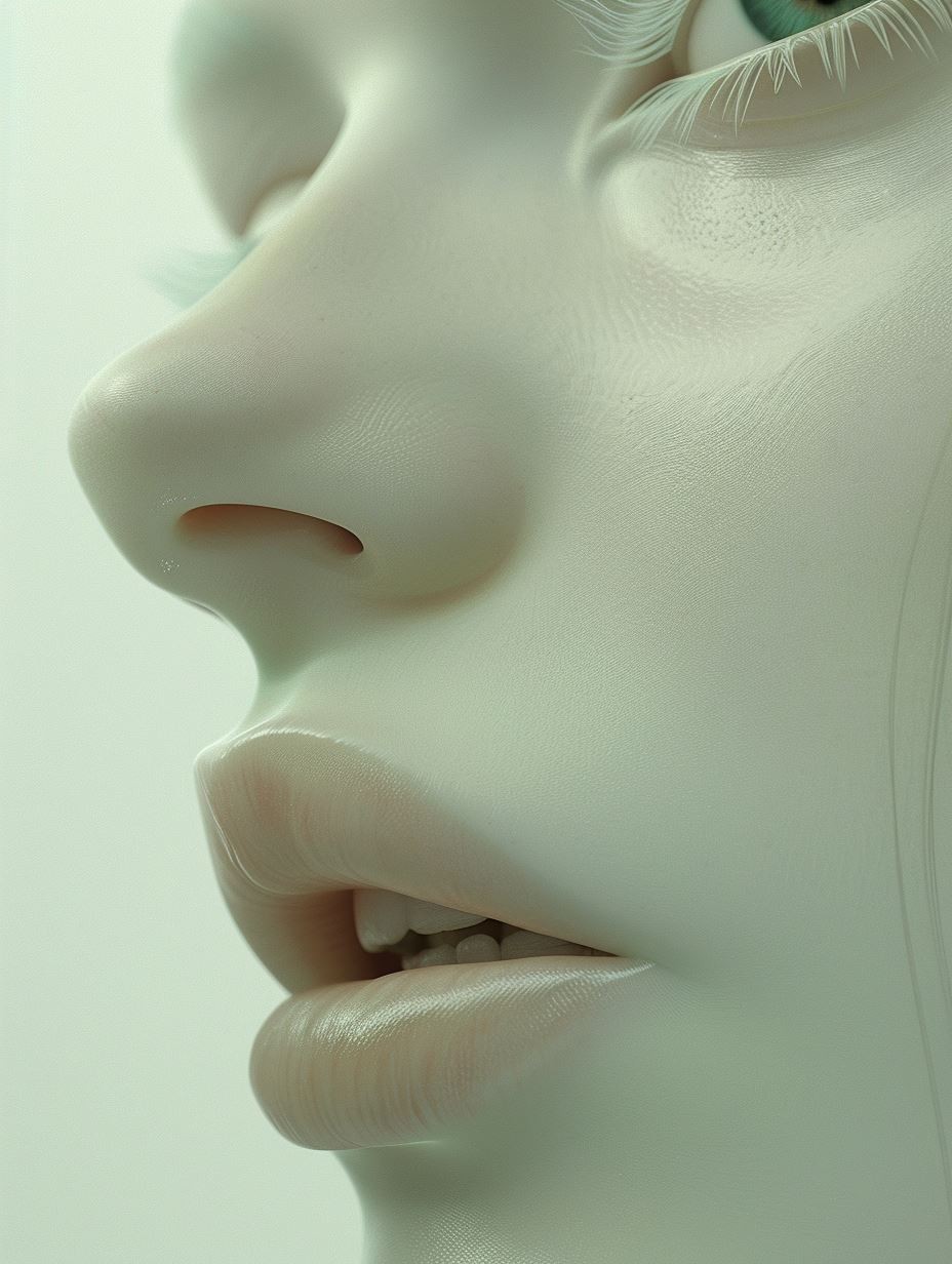 Ethereal Porcelain Digital Portrait - Image 4