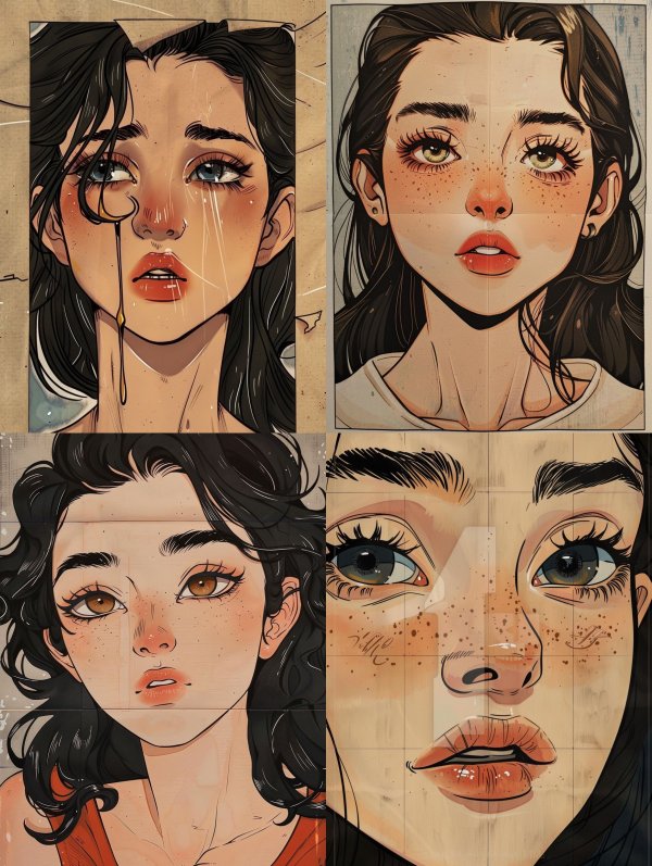 Emotional Expressions in Digital Anime Art