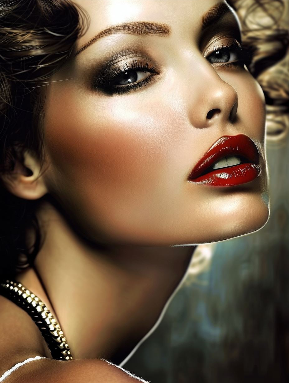 Vintage Glamour Golden Hour Portrait - Image 3