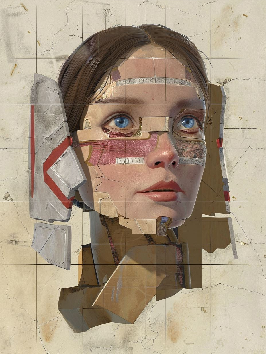 Fragmented Surrealist Portrait Studies - Image 3