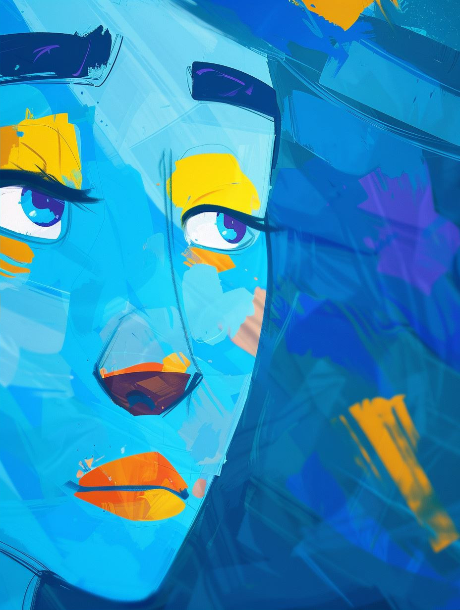 Melancholy Blue Digital Portraits - Image 2