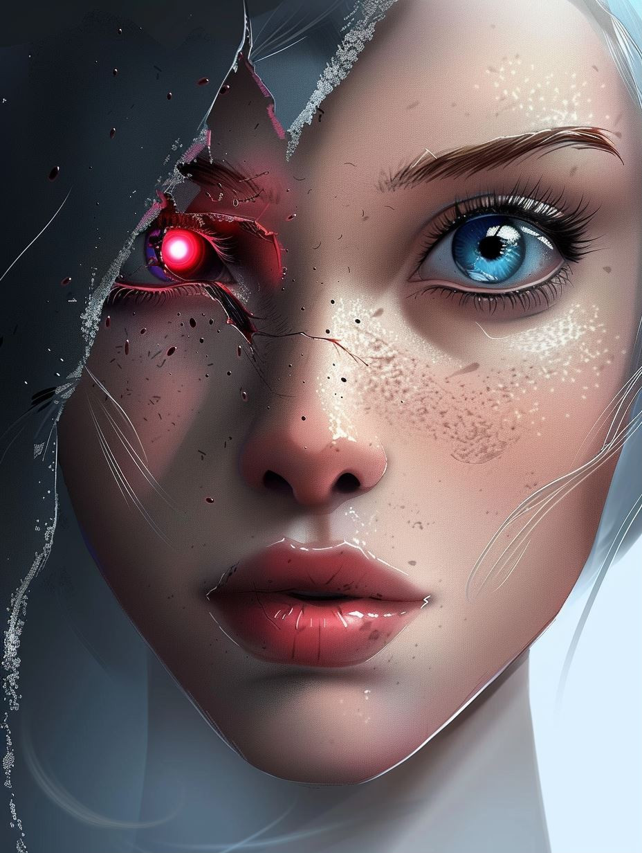 Ethereal Portraits of Digital Sorrow - Image 1
