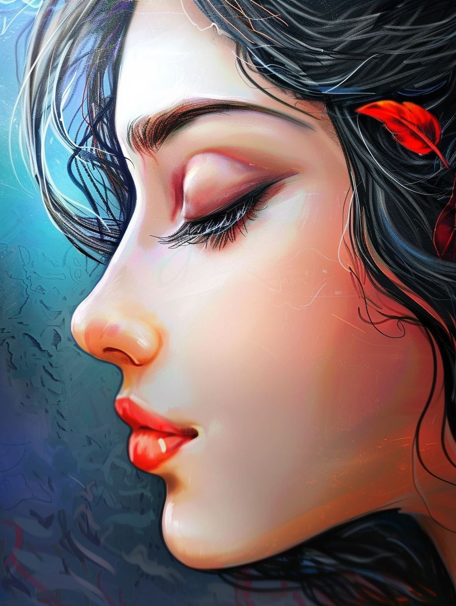 Ethereal Gazes: A Digital Portrait Study - Image 3
