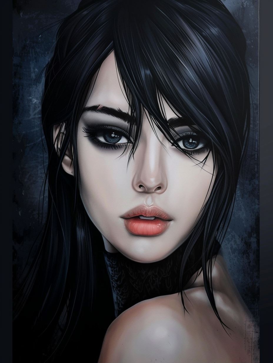 Dark Ethereal Noir Portrait - Image 1
